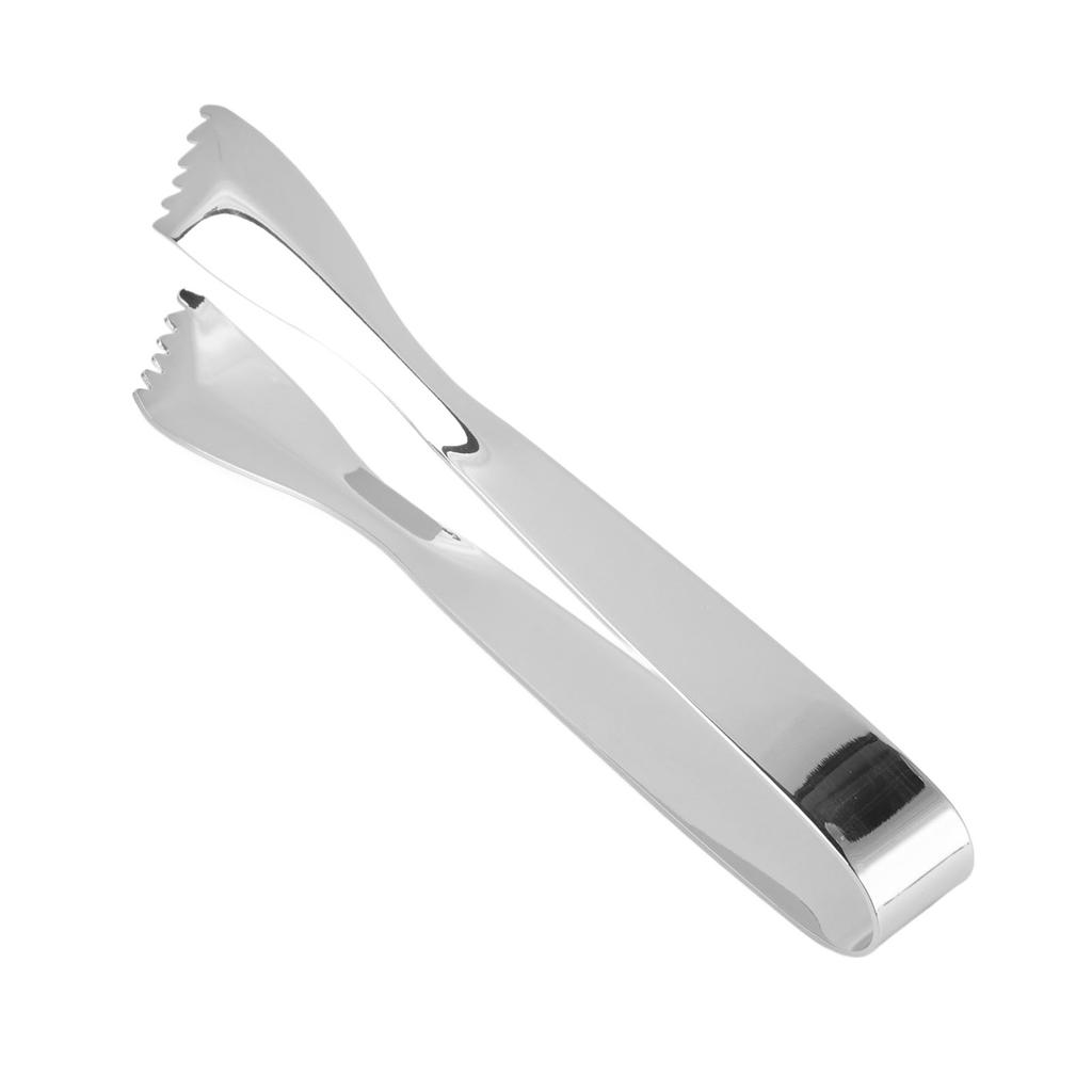 Ice Tongs Food Grade Thicken Stainless Steel Prevents Slipping Sugar Food Tweezers for Home Kitchen Bar