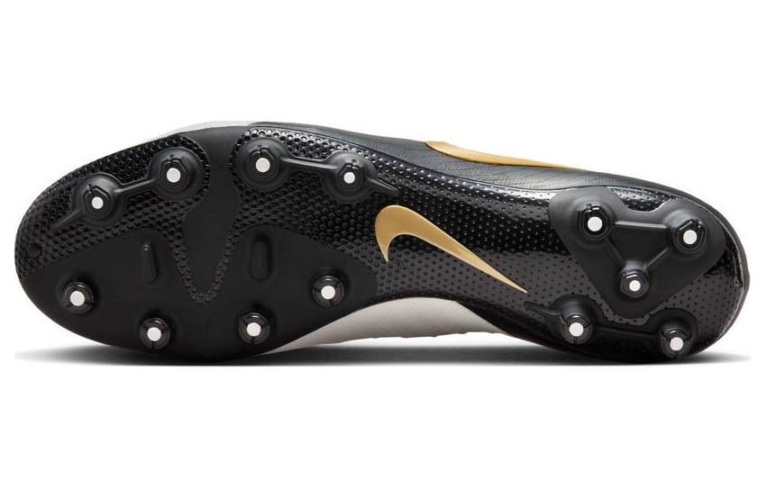 Nike Fashion HG Hard Ground Cushioning Slip Resistant Abrasion Resistant Lightweight Soccer Shoes Men's Black White FJ2555-100