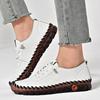 Fashion New designer oxford shoes split leather woman lug sole anti skid flats lace up slip on shoes 43 44 women's orthopedic moccasins