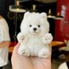 Pink Paws Samoyed Plush Toys Cute Cartoon Soft Samoyed Plush Doll Realistic Fashion Accessories Doll Ornaments