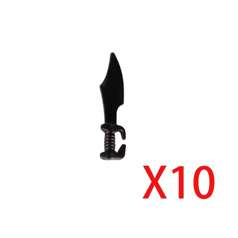 MOC Three Kingdoms Building Blocks Accessories Soldier Weapons Military Shield Sword Helmet Shoulder Armor Wings Mini Brick Toy