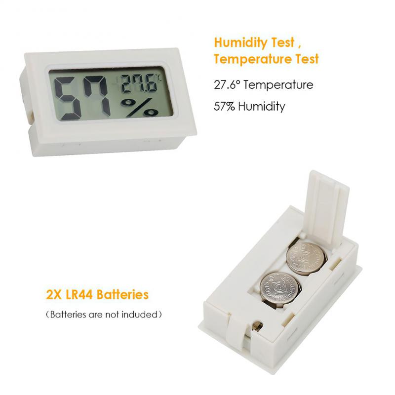 Mini-LCD-Digital-Thermometer Hygrometer Temperatur Innen Praktischer Temperatursensor Feuchtigkeitsmesser Messgerät Instrumente Kabel