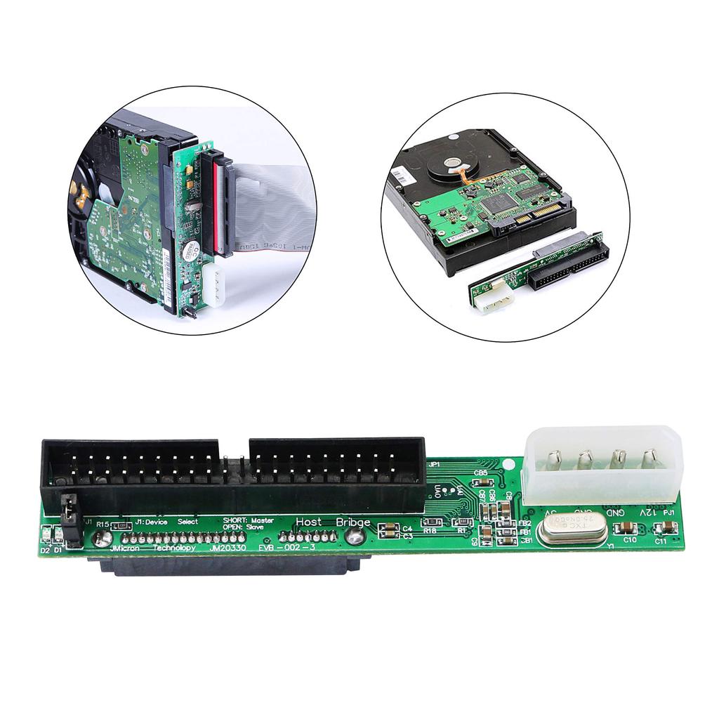 SinLoon SATA-IDE Conversion PCB Board Adapter, 2.5“/3.5” SATA to ATA HDD/DVD/CD-ROM Conversion (Blue SATA F3.5 M)