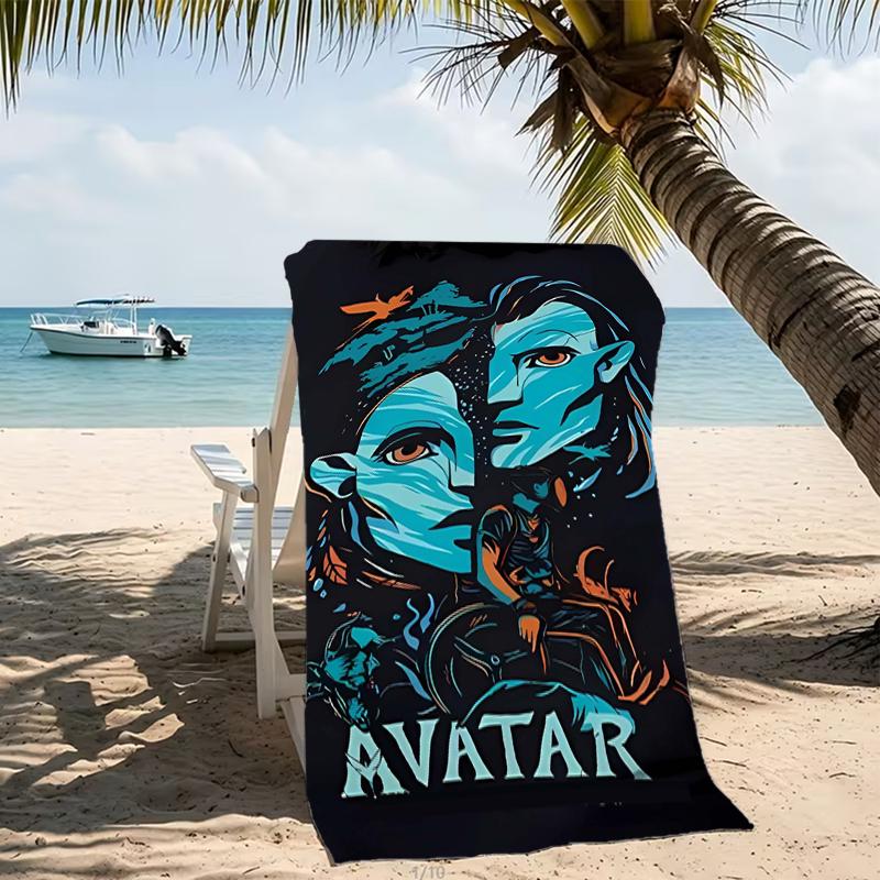 Beach Towel with Avatar Pattern - Soft,absorbent,machine Washable Lightweight&Modern,swimming,Travel Essentials