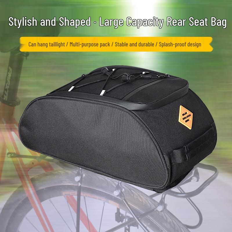 Folding Bike Quick-Release Pannier: Bicycle Luggage Rack, Tail Bag, Cycling Storage for Long-Distance Rides