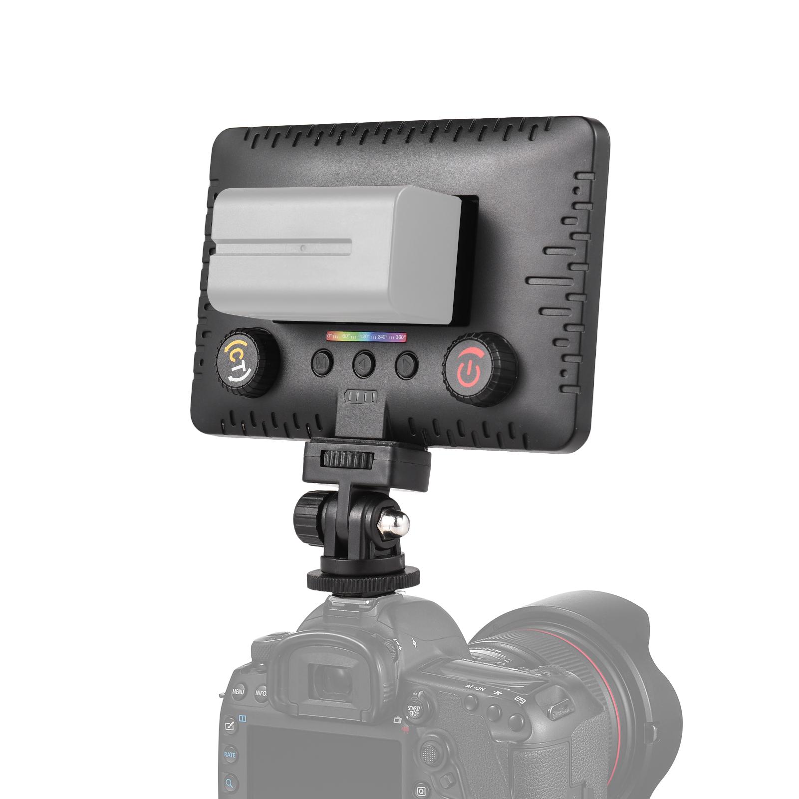 

Mini Photography Lamp Dimmable LED Light Portable Vlog Light 196 LED Beads 20 Special Lighting Effects NP F Series чёрный