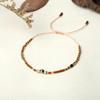 Trendy Deep Blue & Gold Rice Bead Pearl Hand Bracelet: Niche Design Women's Fashion Accessory
