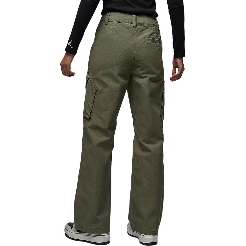 Jordan Chicago FW24 Comfortable Soft Skin-Friendly Versatile Multi-Pocket Cargo Pants Women Pants Olive-Green FV7099-222