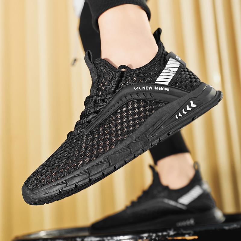New Summer Summer Sneakers Men Blue Shoes Outdoor Comfort Walking Shoes Breathable Mesh Tennis Men Casual Shoes for Man