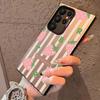 Ins Fruit Fashion Phone Case For Samsung Galaxy S25 Edge S24 S23 S22 S21 S20 Ultra Funda Silicone Silver Cover