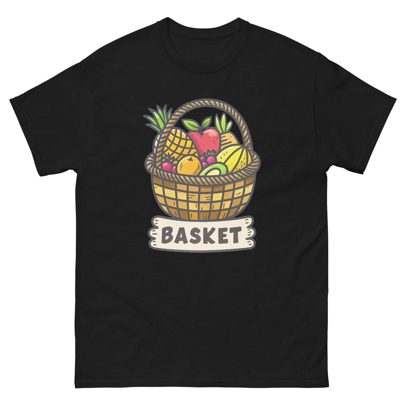 Basket Popular Illustration Object T-Shirt L
