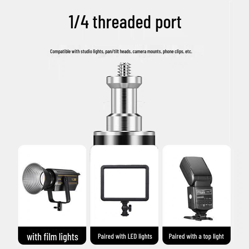 2.8m Reinforced Carbon Steel Tripod Stand for Photography & Live Streaming Lights