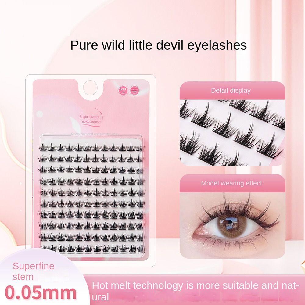 Eye Makeup False Volume Eyelashes Self-Adhesive Eyelash Extension Fake Eyelashes  Women Beauty
