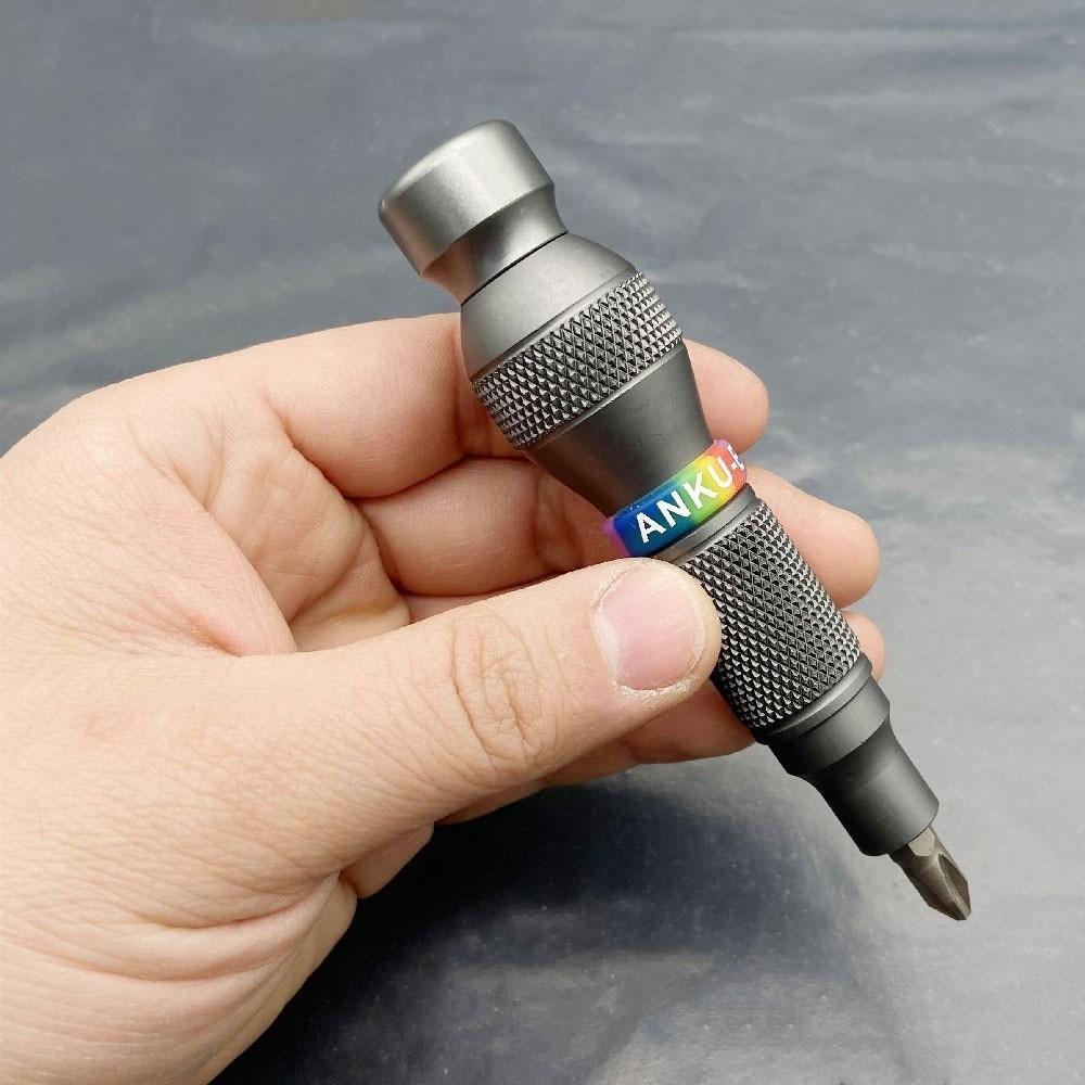 6.35mm Screwdriver Handle Aluminum Alloy Auto Locking Auto Lock Screwdriver Ergonomic Grip Grip Magnetic Screwdriver Open Tools