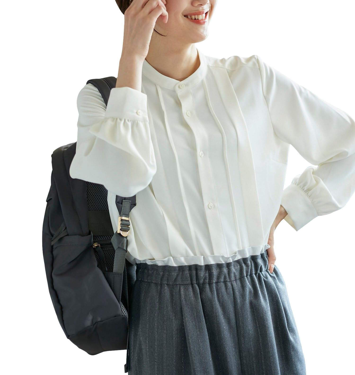 

ROPE PICNIC Freedom from Tuck Coordinate Blouse White/Random Blouse/Link Women s Off-White (15)