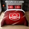 Nottingham Forest Design Bett Bettwäsche-Set 1 Bettbezug + 2 Kissenbezüge Weich Atmungsaktiv Haushalt Bettwäsche