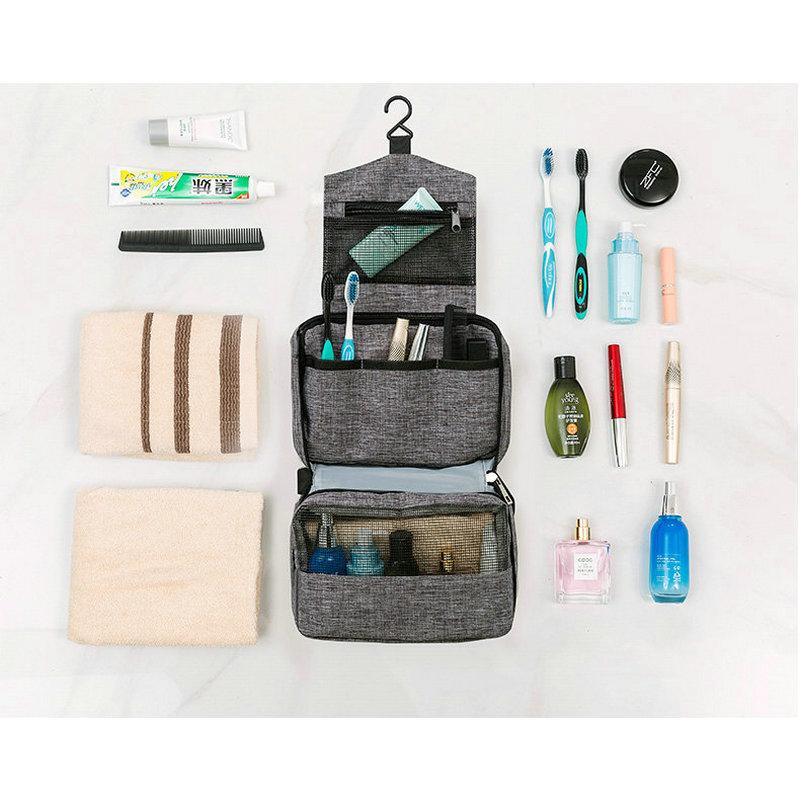 Hanging Travel Toiletry Bag for Men and Women Makeup Bag Cosmetic Beautician Folding Bag Bathroom and Shower Organizer