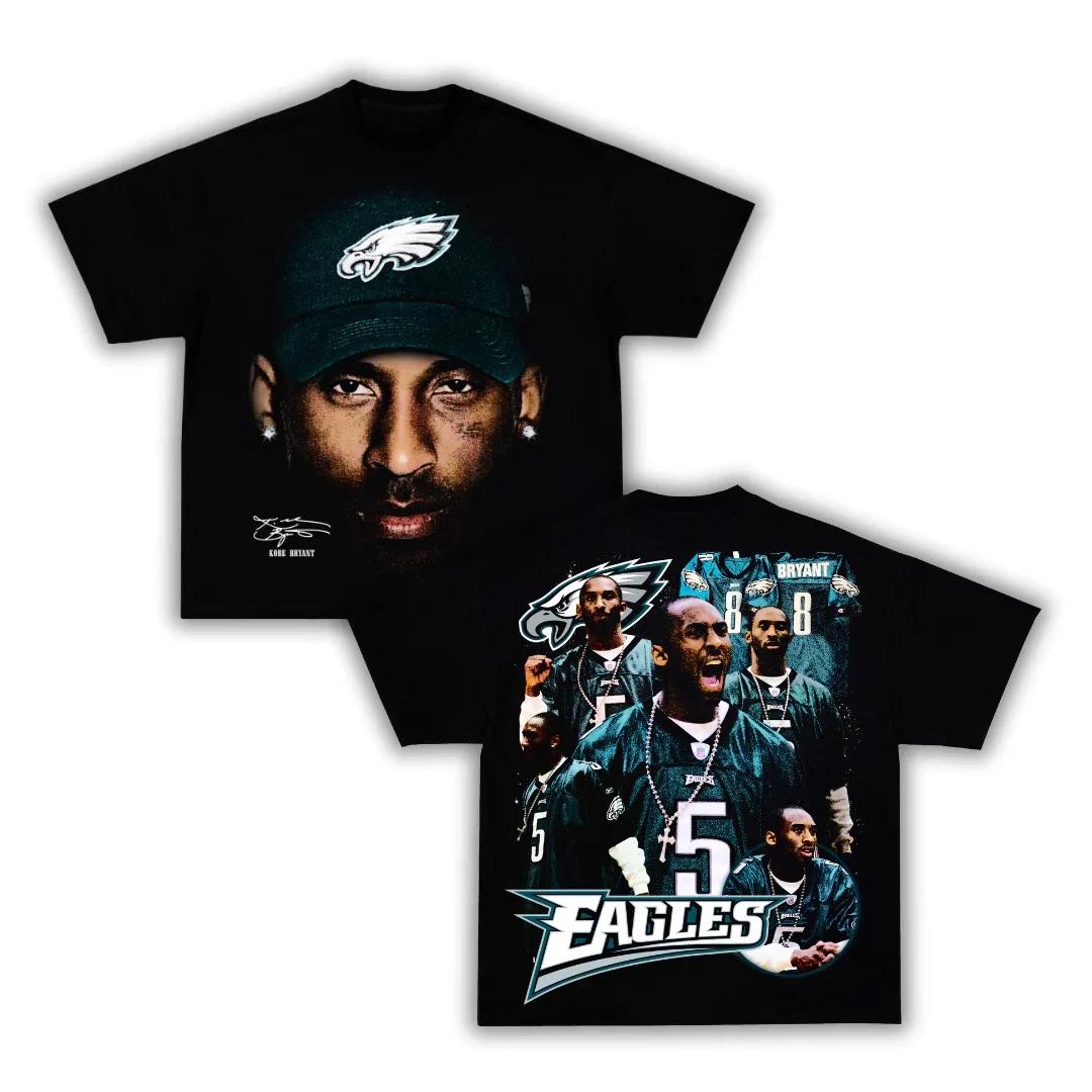 Eagles Fan Kobe Boxy Vintage Boxy Tee Shirt oversized t-shirt streetwear y2k S