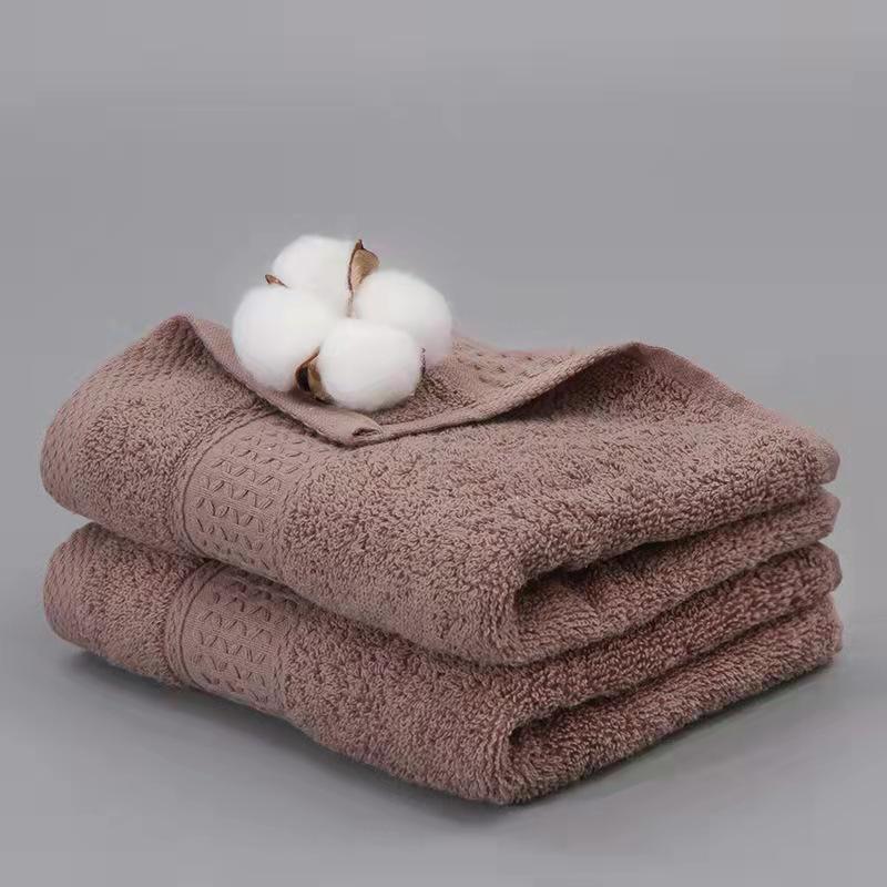 Towel cotton grid satin file household pure cotton plain face towel combed long-staple cotton towel supply