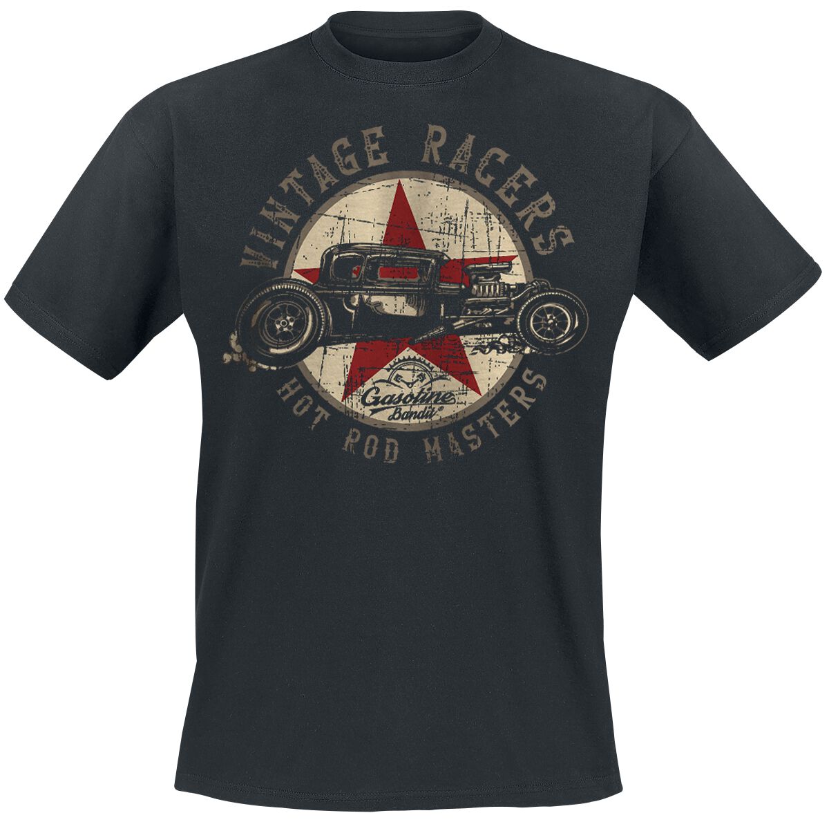 

Vintage Racers Gasoline Bandit TShirt Peripheral Printing Summer Luxury Brand Cotton Mens and Womens TShirt Short Sleeve M