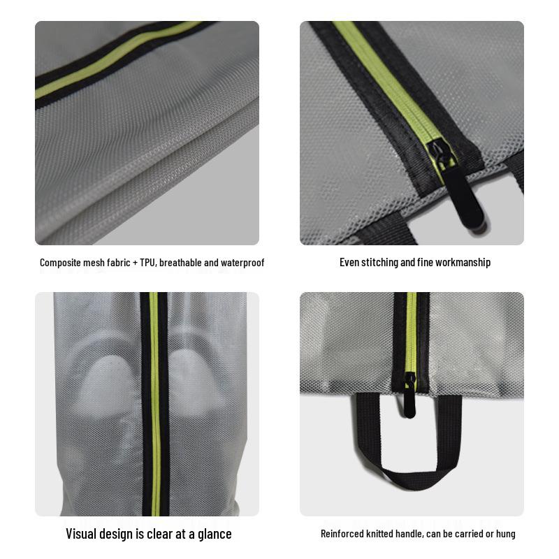 Customizable Waterproof Shoe & Toiletry Bag with Mesh TPU - Travel-Friendly Storage Bag