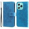 For Honor 400 Lite Case Floral Pattern PU Leather Wallet Stand Phone Cover