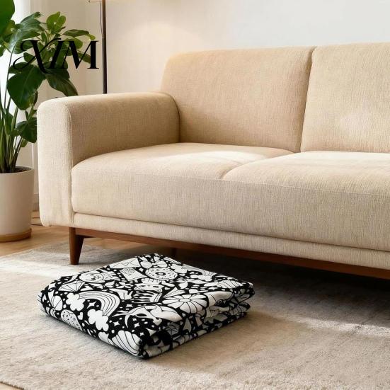 Soft Polyester Blanket for Painting DIY Coloring with 24 Markers, Color Your Own Blanket, 59" X Unique Birthday Gift Kids 45" Cozy Throw Sofa,
