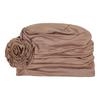 Double Layer Headscarf Hat 3D Flowers Headband Hat Simple Chemo Headwear Hat  For Women