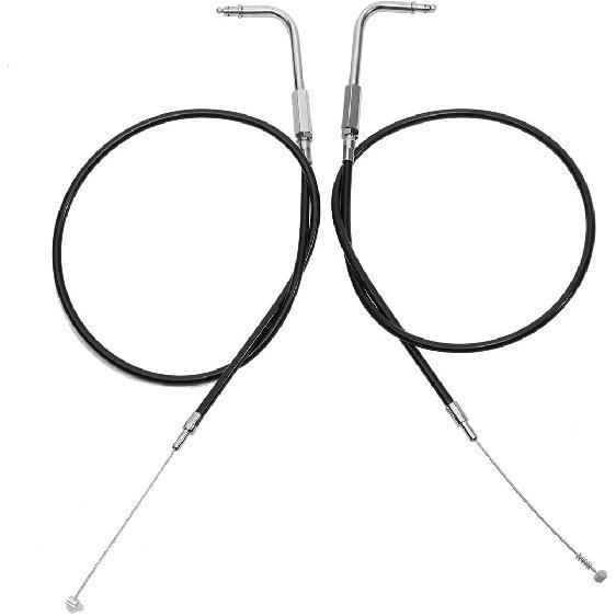 SLMOTO 80CM Black Motorcycle Throttle Cable Fit for Harley Sportster XL883 XL1200