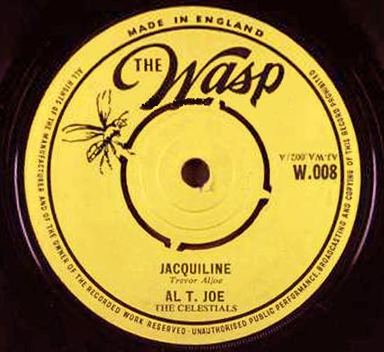 7inch Record AL T. JOE, THE CELESTIALS - Jacquiline / Please Come Home W008 WASP 1961 UK Blues Used