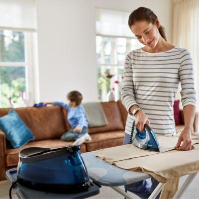 Plancha de Generador de Vapor PHILIPS GC7846/80 PerfectCare Compact - Azul, 1,5 L, 6,5 bar