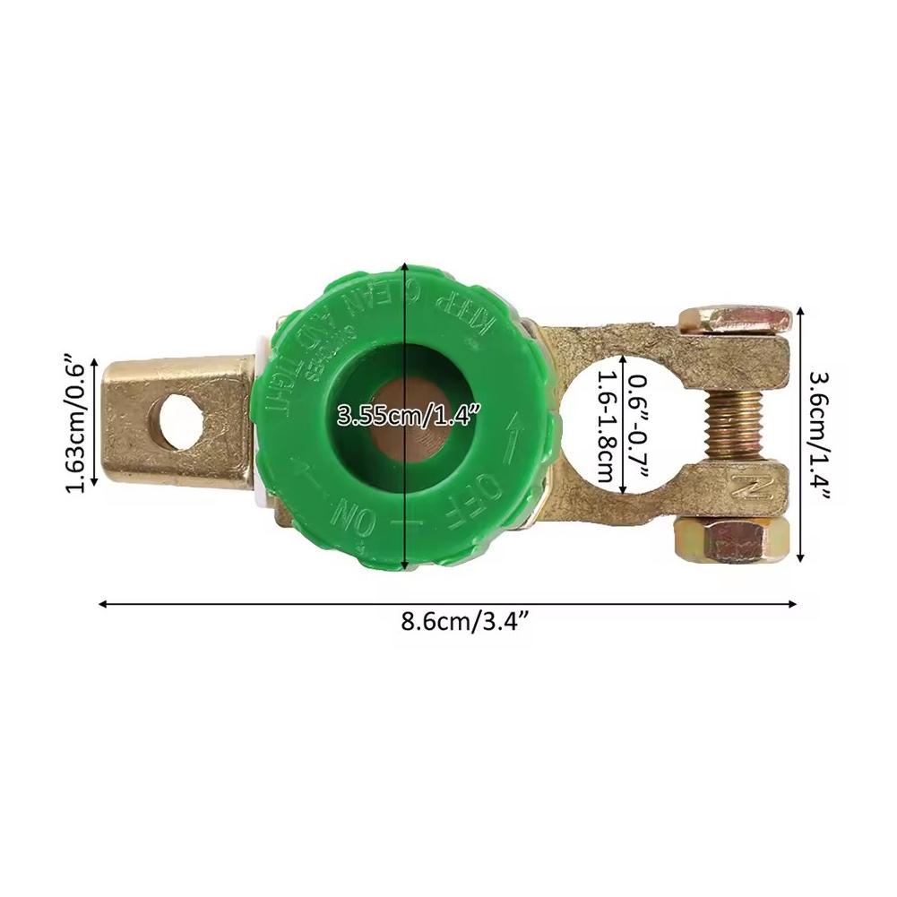 Professional Connect Switch Battery Disconnect Quick Cut-Off Disconnect Isolator Switch Car Power-Off Switch For All 6V/12V