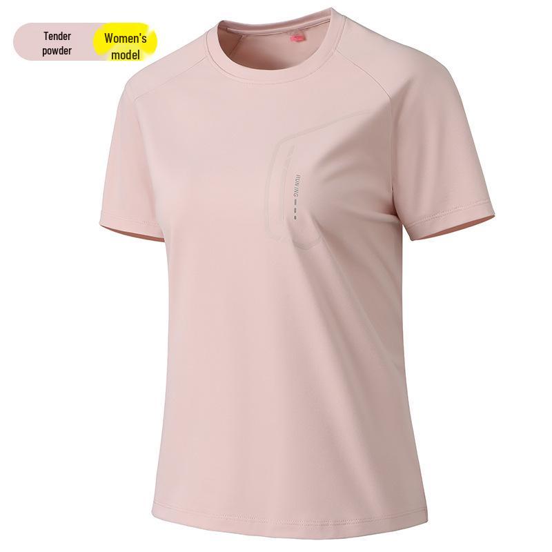 

Унисекс спортивная футболка быстросохнущая: Дышащая, Влагоотводящая, С коротким рукавом, Круглый вырез для летнего бега - Доступны большие размеры 4XL