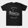 Asian Size Cotton Unisex Tshirt Print T-shirt Never Better Skull Skeleton In The Coffin Halloween T-shirt No-Cut Print Regular Fit