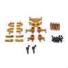 RC Car Upgrade Kit 1/28 Scale Parts with Shock Absorbers Metal Steering Components for