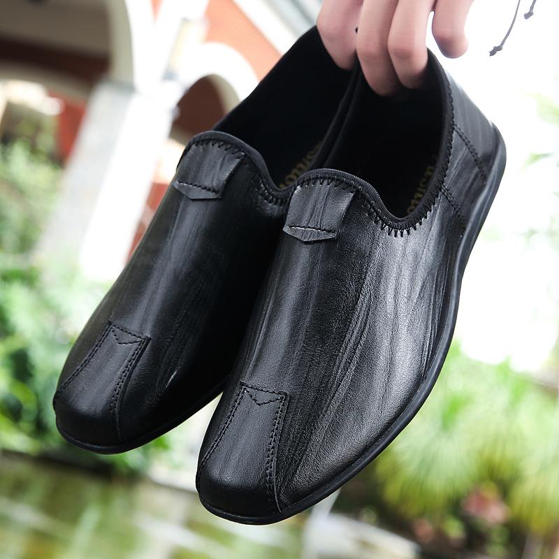 Fashion New High Quality Driving Mocassins Men's Shoes Leather Business Casual Shoes Fashion Slip-on Male Loafers Walking Shoes for Men