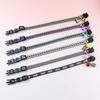 Pet Cat Collar Bell Tassel Colorful Rhombus Ethnic Style Pet Collar Adjustable Cat Collars for Kitten and Puppy Pet Accessories