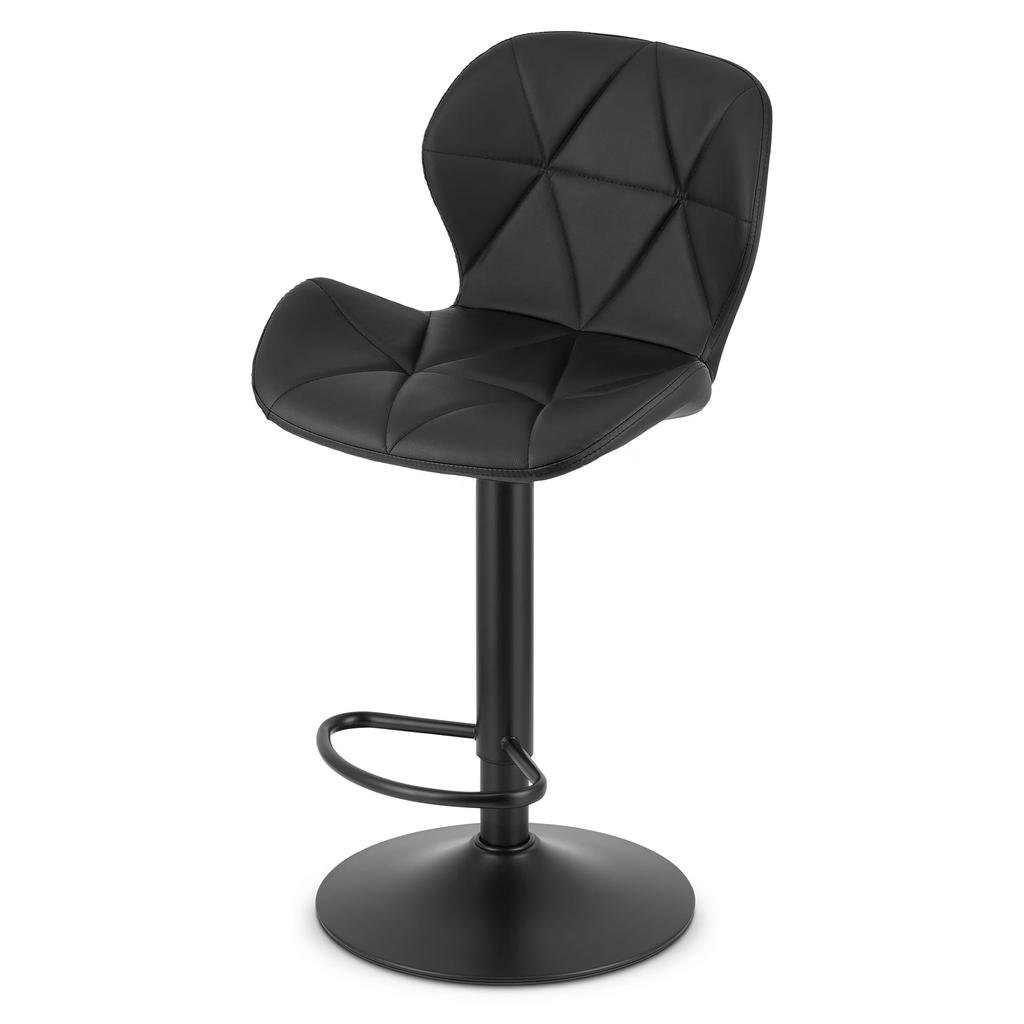 WEST stool - black eco-leather / black base x 2