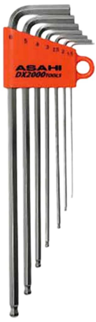 ASH Long Ball Point Hex Wrench Set (7 Pieces) AQS0710