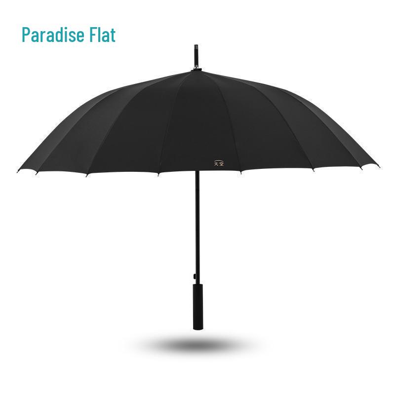Paradise 16-Rib Extra Large Business Umbrella - Semi-Automatic, Double Person, Sun & Rain Protection with Long Handle