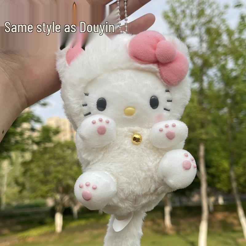 Hello Kitty Heart Cat Plush Doll Backpack Pendant Ornament