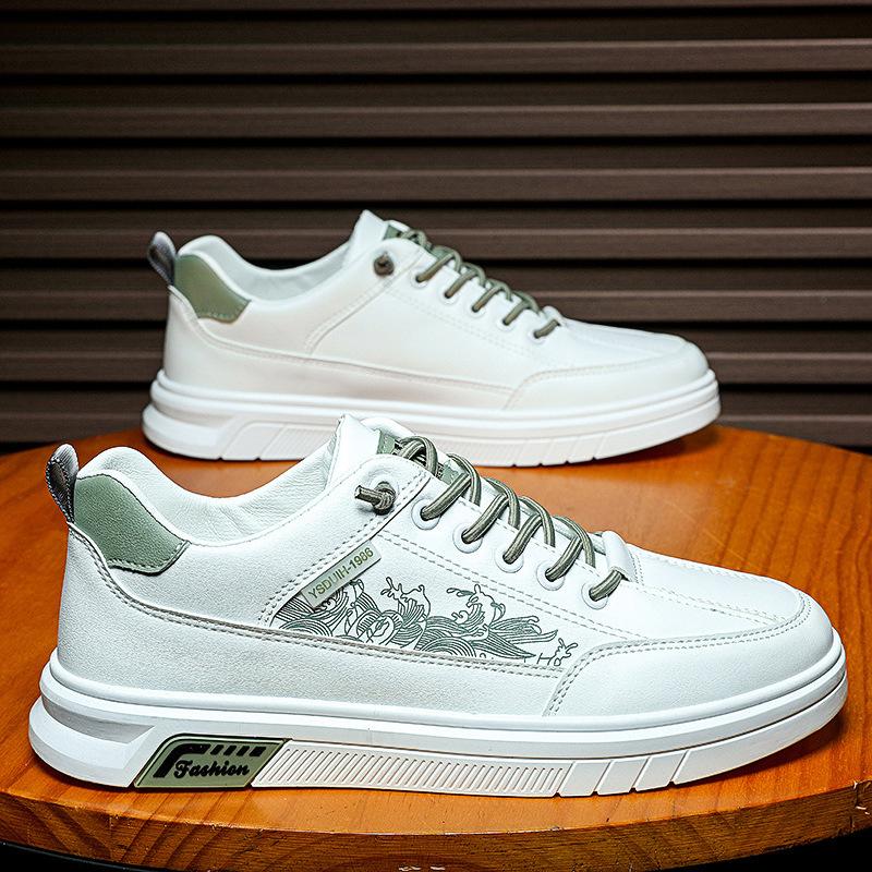 2025 autumn men's shoes casual fashion breathable board shoes teen students platform national tide sports shoes Korean version tide shoes