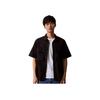 Calvin Klein Solid Color Comfortable Casual Workwear Pocket Short Sleeve Shirt Men Shirts Space-Black ZM02826-BEH