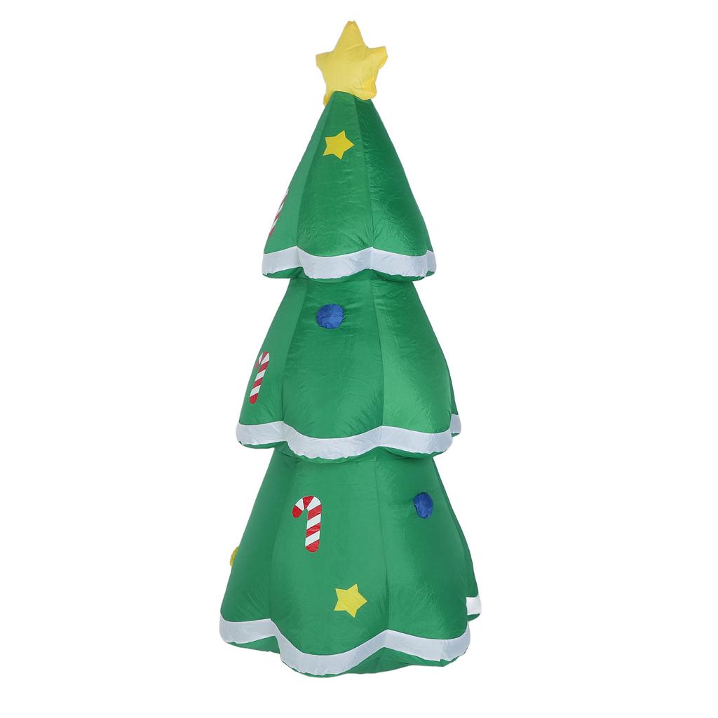 4.9FT Inflatable Xmas Tree LED Lighted 210T Polyester IP44 Water Resistant Blow Up Xmas Tree Yard