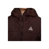 Nike Solid Casual Mini Logo Hooded Zip Jacket Women Outerwear Burgundy DQ5841-203