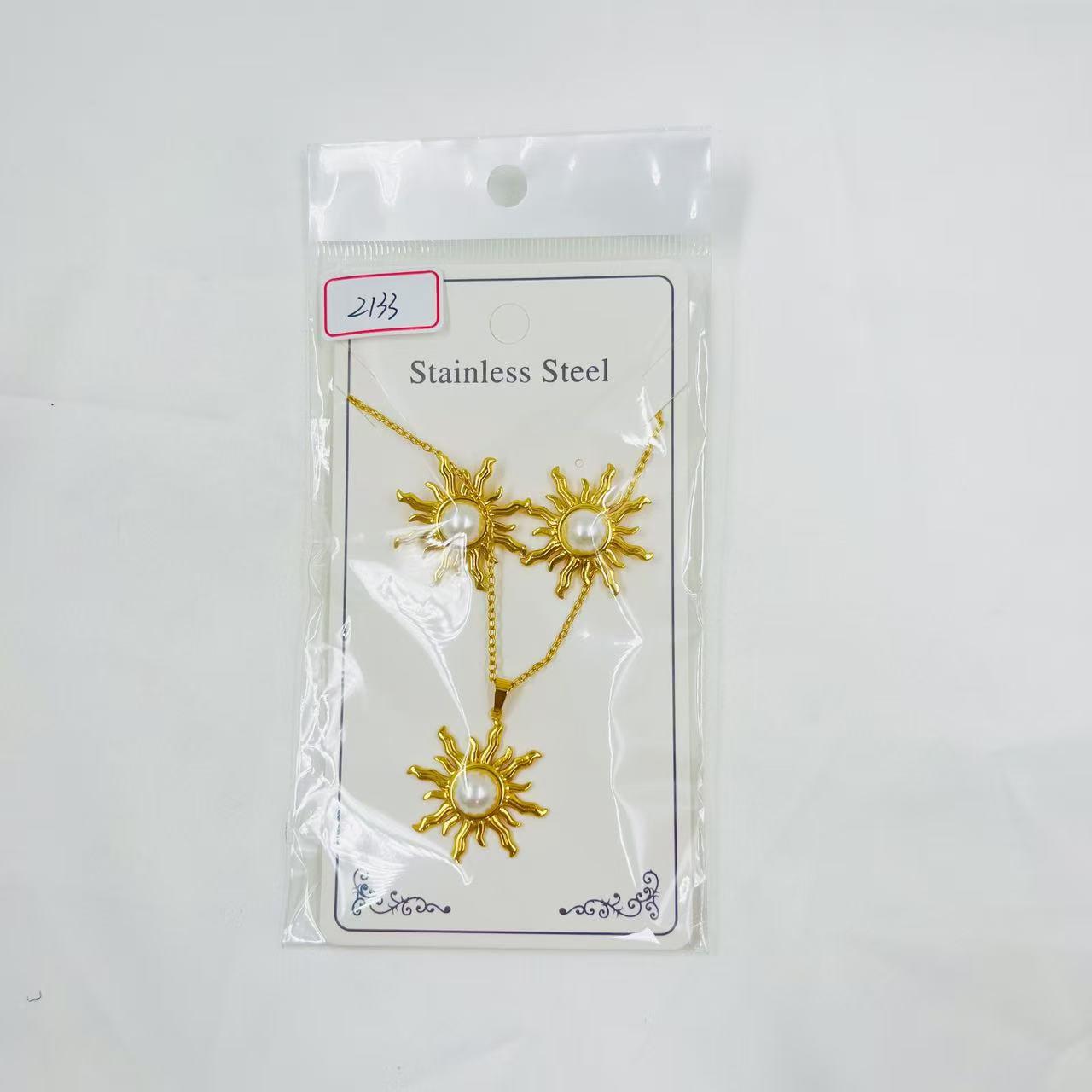 Elegant Pearl Flower Bud Earrings Set