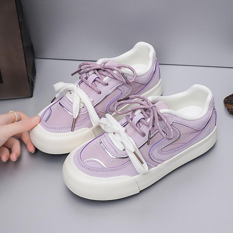 66 trendy shoes niche retro red women's shoes new board shoes girls white shoes versatile casual shoes