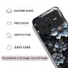 Vintage Floral Stylish Lotus Flower Tempered Glass Phone Case for OPPO Reno 13 F 12 11 10 Pro Plus Find X8 X3 Lite A58 A94 Cover