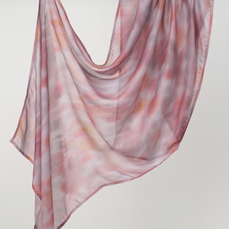 Ins Style Printed Thin Gauze Scarf Personalized All-match Sunscreen Large Shawl Long Women's Headscarf
