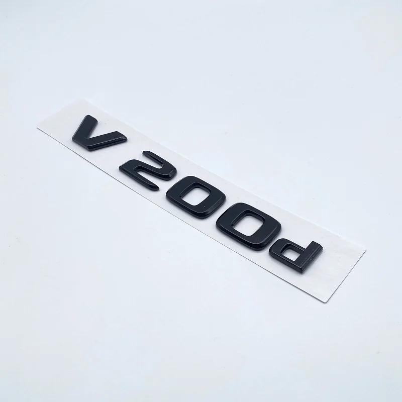 3D Letters V260L V220d V250d V300d NIGHT EDITION Emblem for Mercedes Benz V W447 Car Fender Badge Trunk Nameplate Logo Sticker